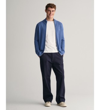 Gant Blue zip cardigan