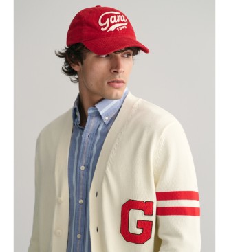 Gant Varsity cardigan hvid