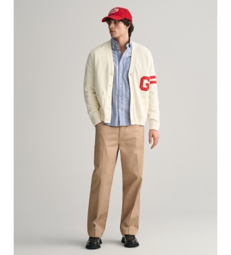 Gant Varsity cardigan vit