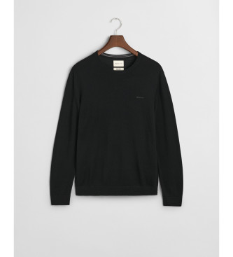 Gant Pullover aus Merinowolle Extrafein schwarz