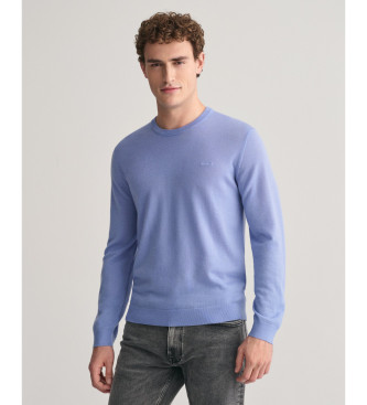 Gant Pull extra fin en laine mrinos bleue