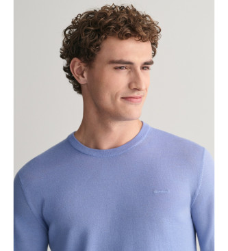 Gant Camisola extrafina de l merino azul