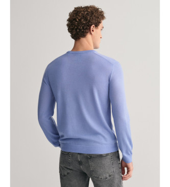 Gant Camisola extrafina de l merino azul