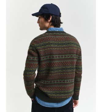 Gant Jersey Fair Isle verde