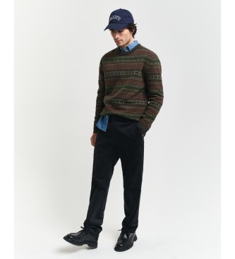 Gant Jersey Fair Isle verde