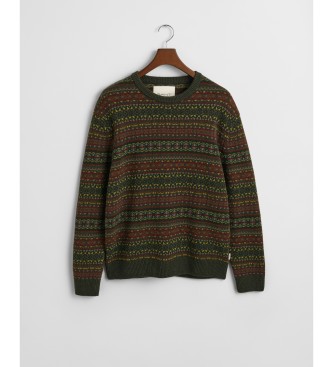 Gant Jersey Fair Isle verde
