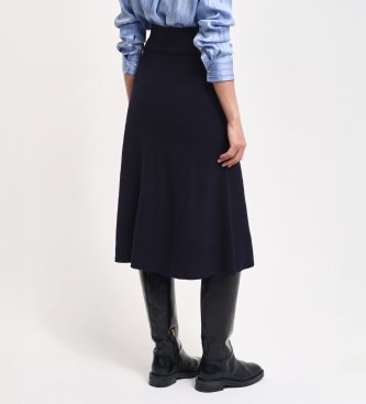 Gant Jupe en laine de mouton marine