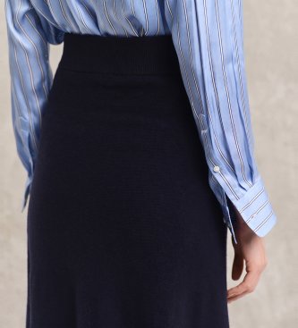Gant Jupe en laine de mouton marine