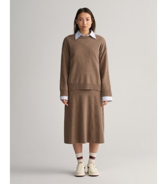 Gant Brown sheep wool skirt