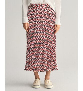 Gant Plisseret nederdel med flerfarvet geometrisk print