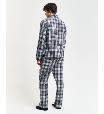 Gant Pigiama in flanella blu navy