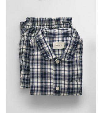 Gant Pigiama in flanella blu navy