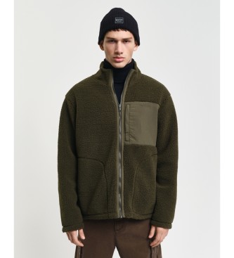 Gant Reversible Fleece Zip Fleece Green