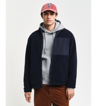 Gant Reversible Fleece-Futter mit Marine Reiverschluss