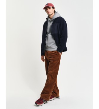 Gant Reversible Fleece-Futter mit Marine Reiverschluss