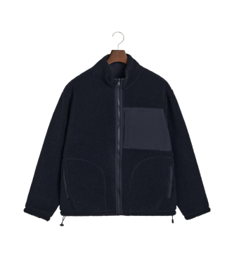 Gant Omkeerbare fleece voering met marine rits