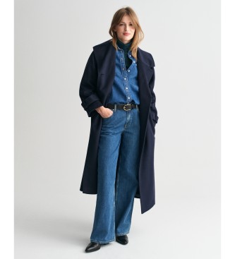 Gant Trench in lana blu scuro