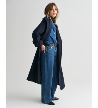 Gant Trench in lana blu scuro