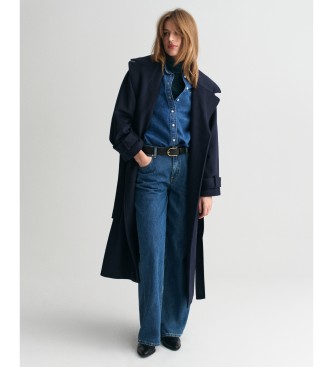 Gant Trench in lana blu scuro