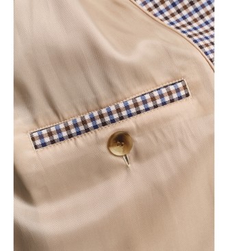 Gant Small Brown Checked Coat