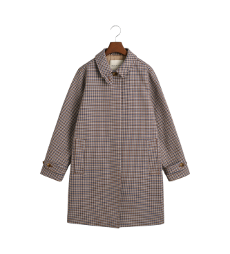 Gant Small Brown Checked Coat