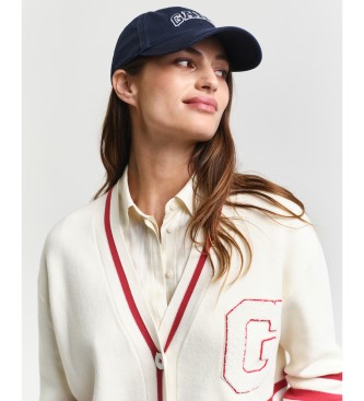 Gant Crdigan Varsity blanco 