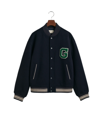 Gant Varsity Jacket in navy Teens wool