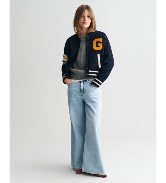 Gant Casaco de malha Varsity Navy