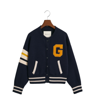 Gant Casaco de malha Varsity Navy