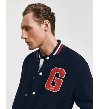 Gant Varsity Jas In Navy Wolmix