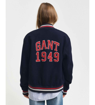 Gant Chaqueta Varsity En Mezcla De Lana marino