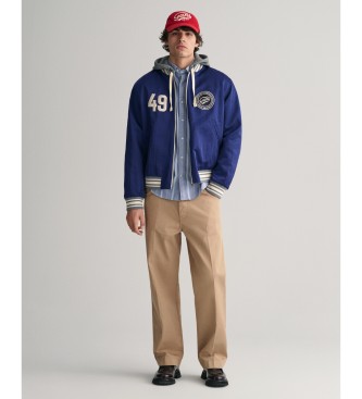 Gant Casaco Varsity reversvel azul-marinho, cinzento