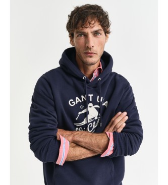 Gant Sudadera con capucha y diseo de Winter Sports marino  