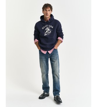 Gant Sudadera con capucha y diseo de Winter Sports marino  