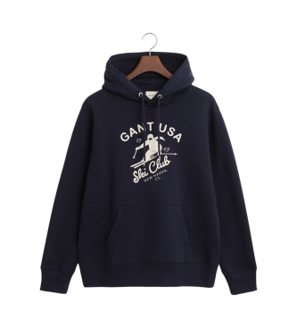 Gant Sudadera con capucha y diseo de Winter Sports marino  