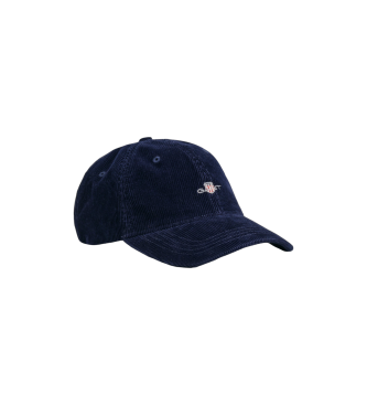 Gant Kepica Corduroy Shield Cap navy