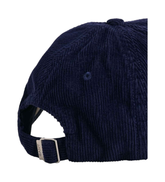 Gant Kepica Corduroy Shield Cap navy