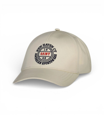 Gant Gorra de sarga de algod�n Shield beige