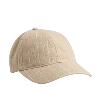 Gant Brown striped linen cap
