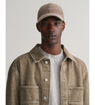 Gant Corduroy Shield Cap brown