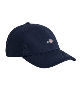 Gant Bawełniana czapka Navy Shield Twill