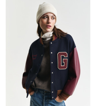 Gant Geribbelde wollen muts in beige