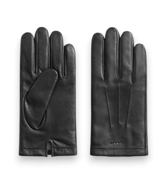 Gant Guanti di pelle nera