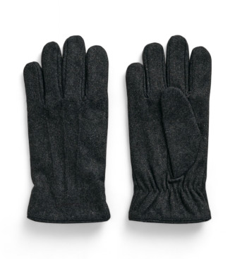 Gant Gants en laine melton gris