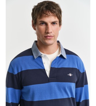 Gant Polo  rayures bleu fonc