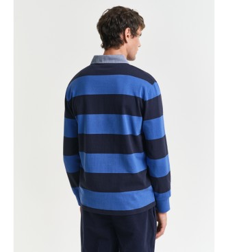 Gant Polo  rayures bleu fonc
