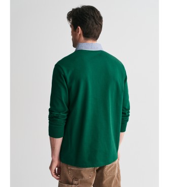 Gant Polo en chambray vert