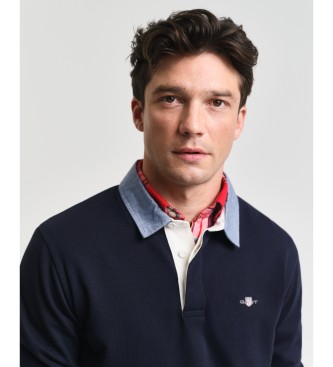 Gant Camisola plo em cambraia Heavy Navy