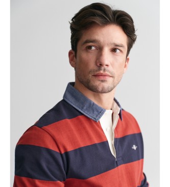 Gant Polo en chambray  rayures rouges