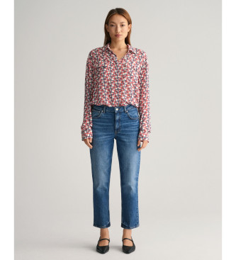 Gant Jeans med rakt ben och fotled bl